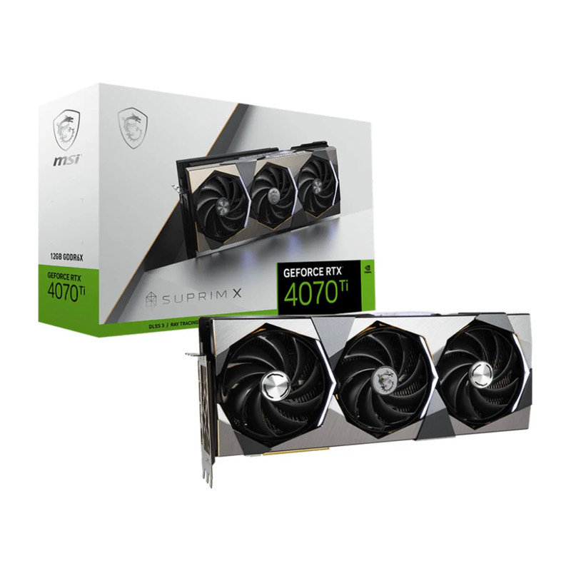 MSI GeForce RTX 4070 Ti Suprim X 12G GDDR6 Graphics Card - كرت الشاشة